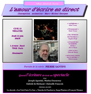 Affiche de L'amour d'écrire en direct