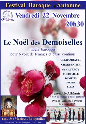 Affiche de Noëls Baroques, le Noël des Demoiselles