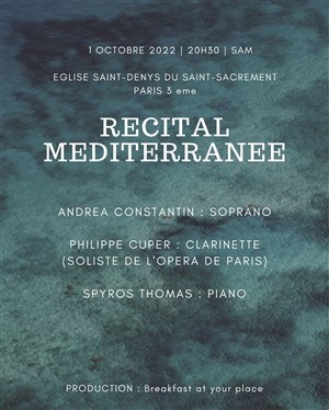Affiche de Récital méditerranée