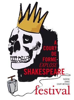 Affiche de Festival A court de forme explose dans Shakespeare