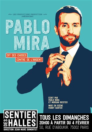 Affiche de Pablo Mira dans Pablo Mira dit des choses contre de l'argent