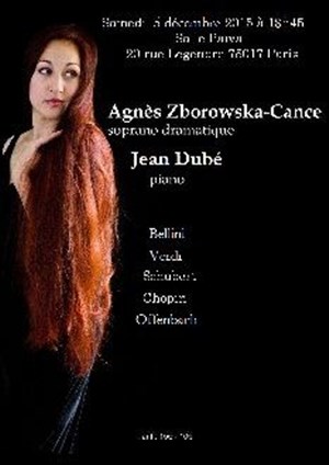 Affiche de Concert chant lyrique et piano