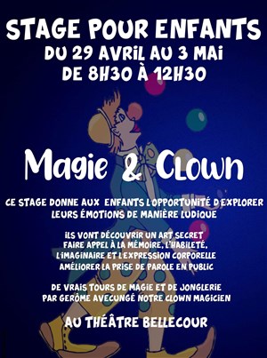 Affiche de Stage de magie et clown