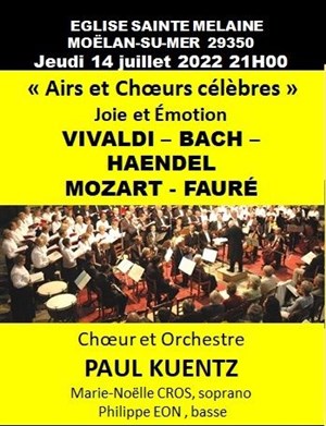 Affiche de Paul Kuentz : Airs et choeurs célèbres | Moëlan-sur-Mer