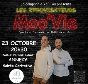 Affiche de Le Moo'Vie des 2'provisateurs