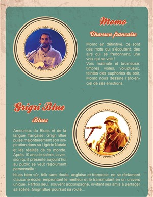 Affiche de Concert Momo + Grigriblue