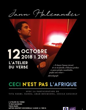 Affiche de Jann Halexander : Ceci n'est pas l'Afrique