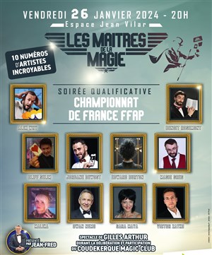 Affiche de Soirée qualificative pour le championnat de France de magie F.F.A.P.