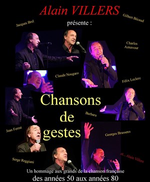 Affiche de Alain Villers : Chansons de geste