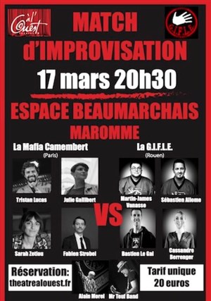 Affiche de Match d'improvisation : La mafia camembert vs La gifle