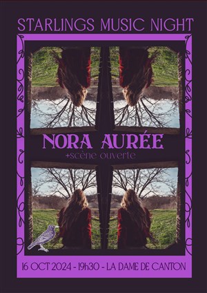 Affiche de Scène ouverte + Concert de Nora Aurée