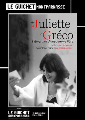 Affiche de De Juliette à Gréco