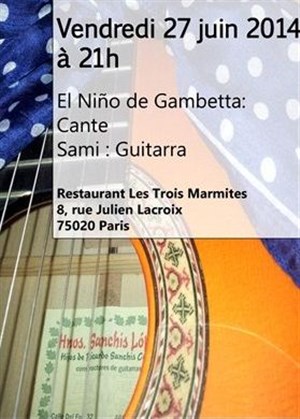 Affiche de El Niño de Gambetta | Concert de Flamenco