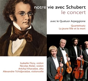 Affiche de Quatuor Arpegionne : concert Schubert