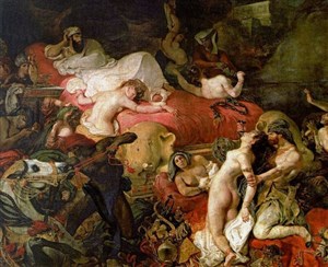 Affiche de Delacroix : la mort de Sardanapale | par Hélène Klemenz