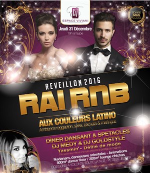 Affiche de Réveillon nouvel An oriental latino2016
