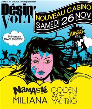 Affiche de Namaste + Miliana + G.a.y au Festival Désin'volt