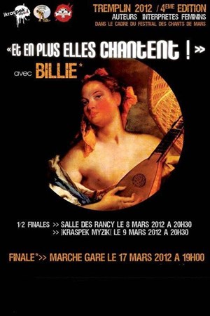Affiche de Tremplin 2012 : Et en plus elles chantent ! 2 ème demie-finale