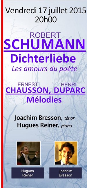 Affiche de Récital : Schumann - Chausson - Duparc