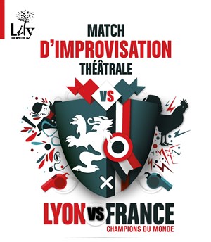 Affiche de Match d'improvisation théâtrale Lyon vs France