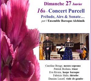 Affiche de Grand Concert Purcell : Prélude, Airs d'Opéras & Sonate...