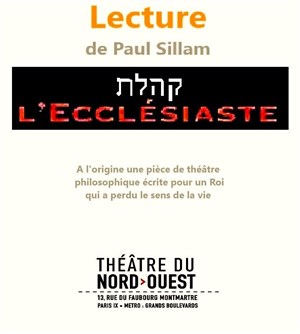 Affiche de L' Ecclésiaste / Qohèleth, la quête du sens de la vie