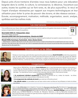 Affiche de Ecrans : Allies ou ennemis / Les gérer, les maîtriser, un art et un savoir contemporains.