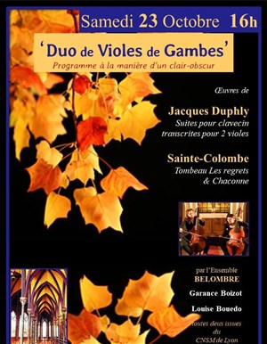 Affiche de Duo de Violes de Gambes