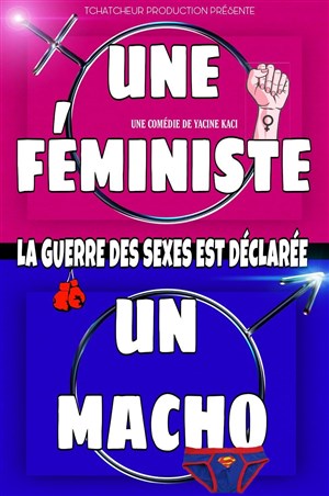 Affiche de Une féministe, un macho : la guerre des sexes est déclarée