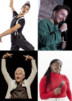 Affiche de Soirée Stand-up présentée par Bruno Coppens, avec Quentin Vana, Lorenzo Mancini et Sarah Lélé !
