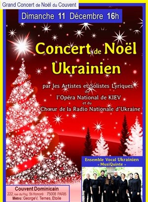 Affiche de Concert de Noël Ukrainien