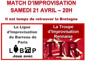 Affiche de Match d'Improvisation: LIBAP - TIR