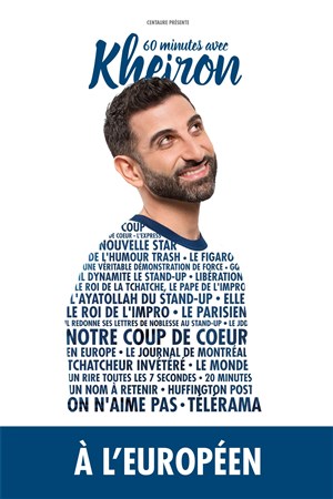 Affiche de Kheiron dans 60 minutes avec Kheiron