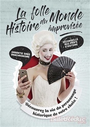 Affiche de La folle Histoire du Monde improvisée