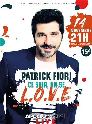 Affiche de Patrick Fiori en Live Streaming