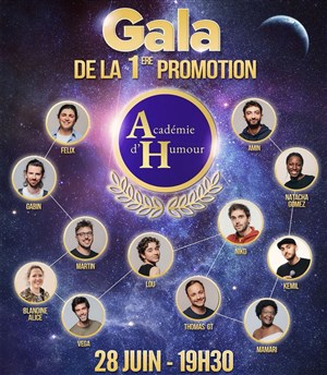 Affiche de Gala de la 1ère promotion de l'Académie d'Humour
