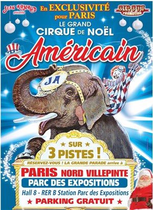 Affiche de Le grand cirque de Noël Américain sur 3 Pistes