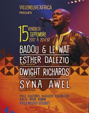 Affiche de Tournée pour la Fondation Badou Mandiang