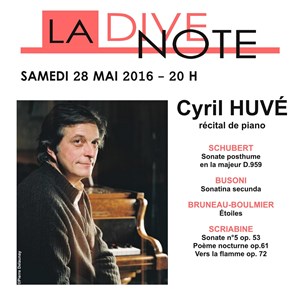 Affiche de Cyril Huvé récital de piano