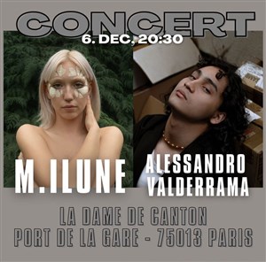 Affiche de Alessandro Valderrama + M.Ilune