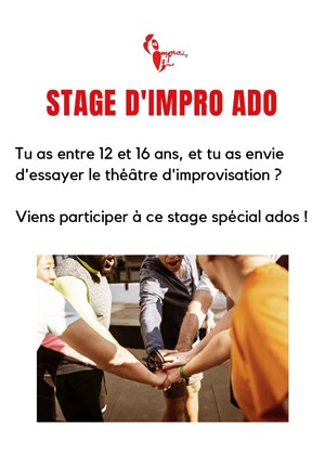 Affiche de Stage d'improvisation théâtrale pour ado