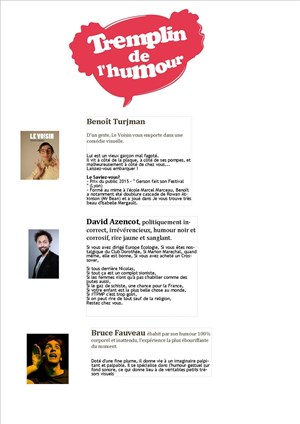 Affiche de Tremplin de l'humour