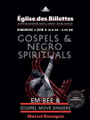 Affiche de Em'Bee & Gospel Move singers | Gospel & Negro Spirituals