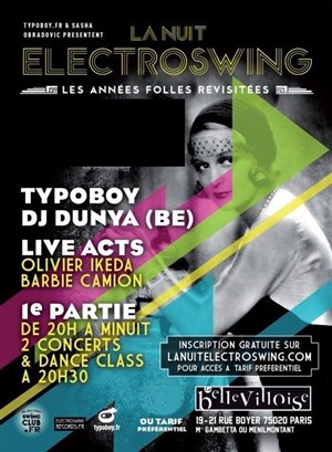 Affiche de La Nuit Electroswing