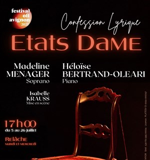 Affiche de Etats Dame : confession lyrique