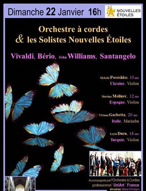 Affiche de Orchestre à cordes & les Solistes Nouvelles Étoiles