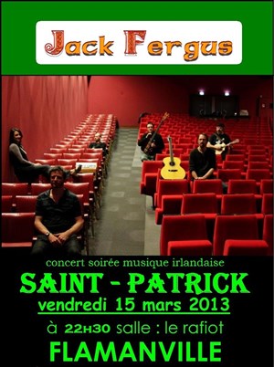 Affiche de Nuit de la Saint-Patrick : Soirée concert musiques Irlandaises
