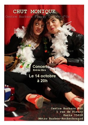 Affiche de Chut Monique : Une harpe et deux voix