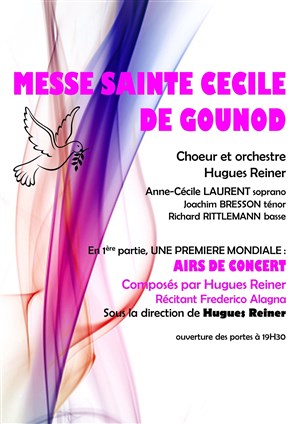 Affiche de Messe de Sainte Cécile de Charles Gounod