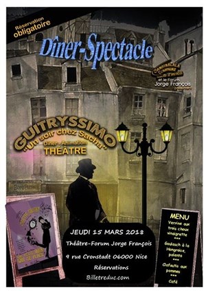Affiche de Guitryssimo dans La Petite main qui se place | Diner spectacle